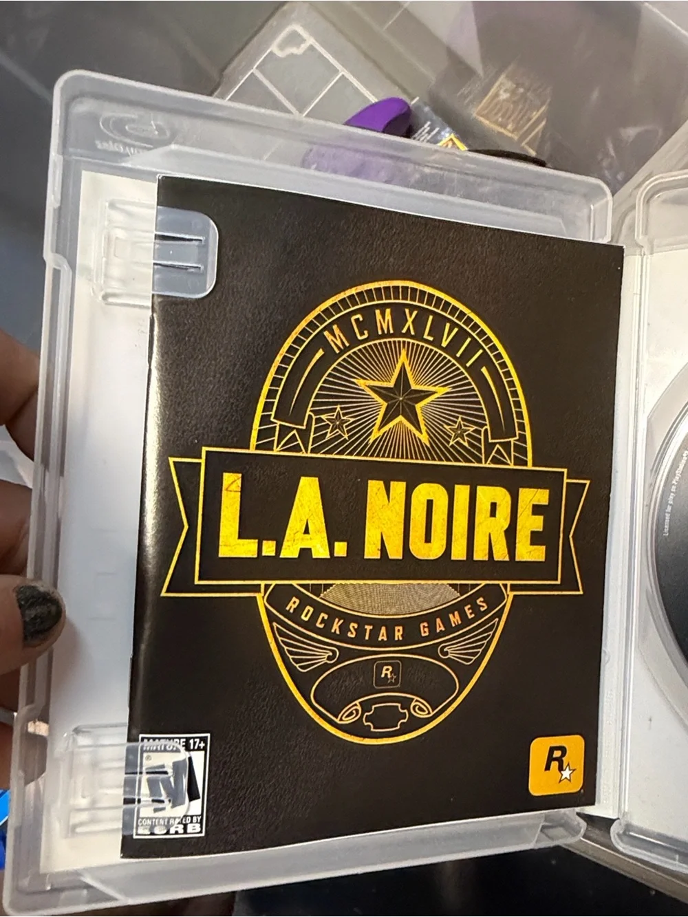 Sony L.A. Noire PS3 Video Game - Black, Red, Gold Artwork